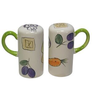 Tabletops Unlimited Italian Garden Ceramic Stove Top Salt and Pepper Shakers
